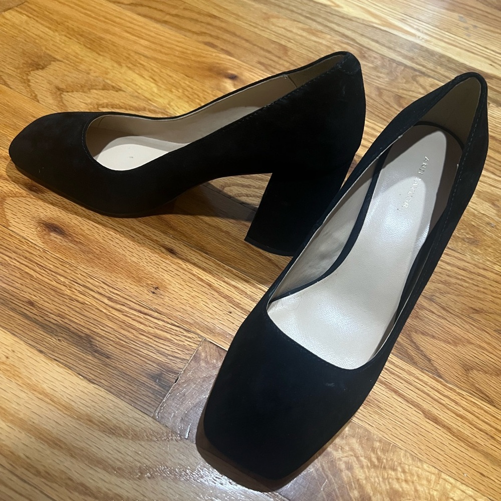 Ann Taylor Classic Black Block Heels